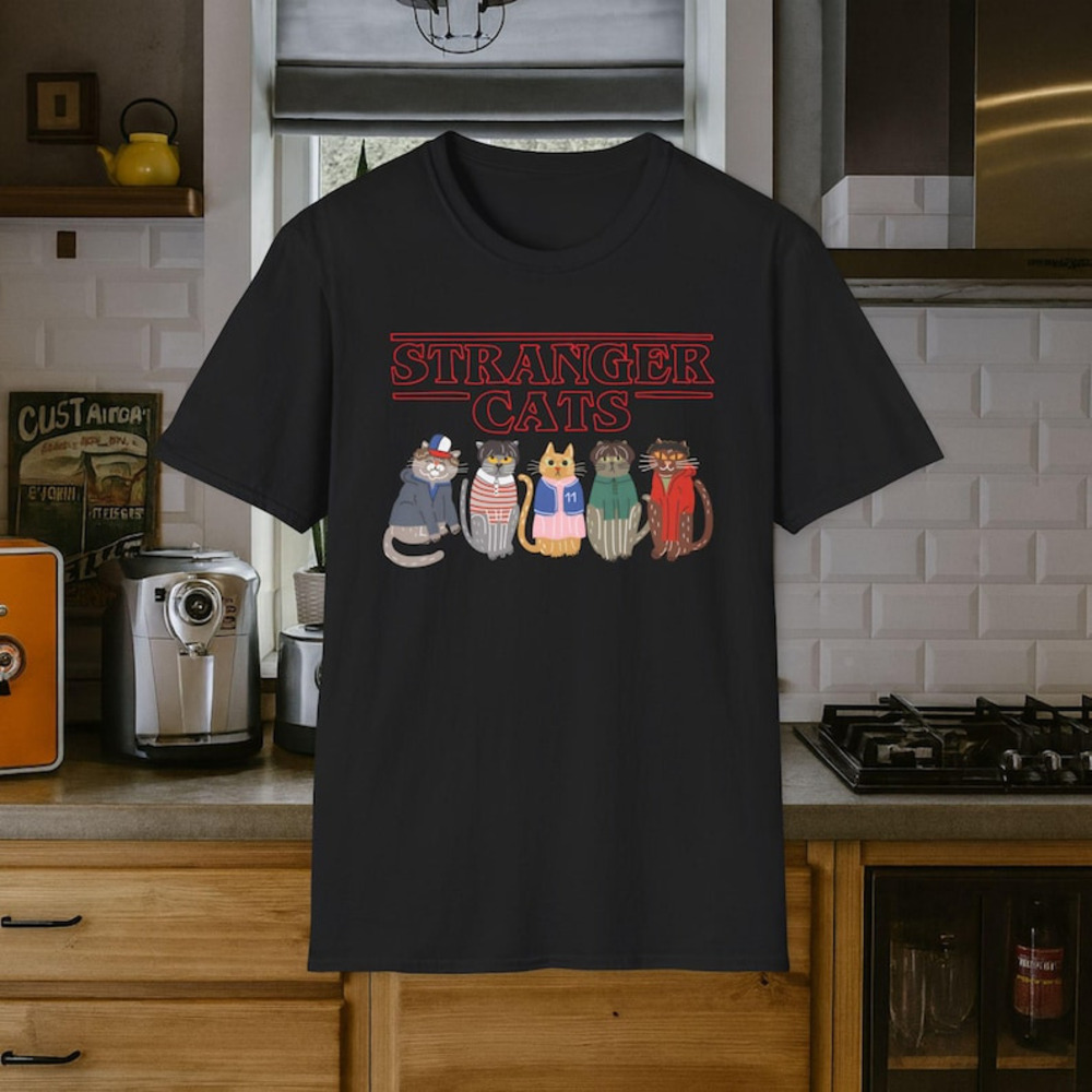 Stranger Things T-Shirt, Stranger Things Merch, Stranger Things Cats Shirt